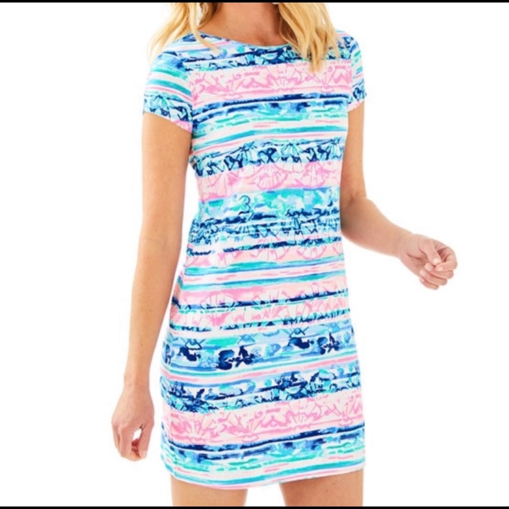 Lilly Pulitzer Marlowe Dress A Wave From It All XL